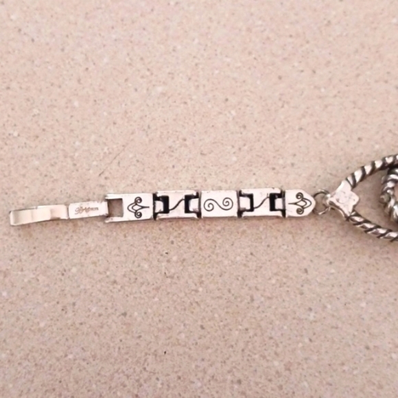 Brighton Crystal Heart Silver Link Bracelet - Picture 4 of 10